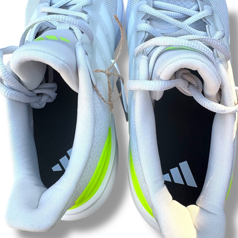 Adidas UltraRun 5J Size 7‎ Grey/White/Lucid Lemon Running Athletic Sneaker - Picture 7 of 10